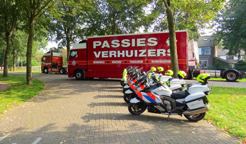 Passions Preparing the moving van for a Toetertocht in Alphen aan den Rijn.